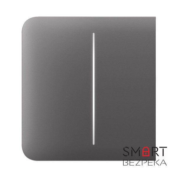 Кнопка Ajax SideButton (2-gang) grey для двоклавішного вимикача