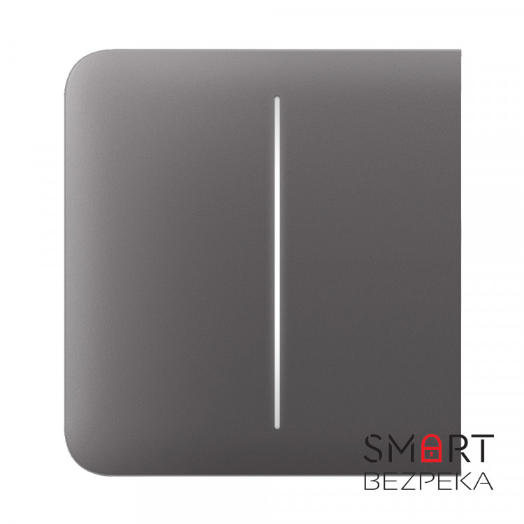 Кнопка Ajax SideButton (2-gang) grey для двоклавішного вимикача