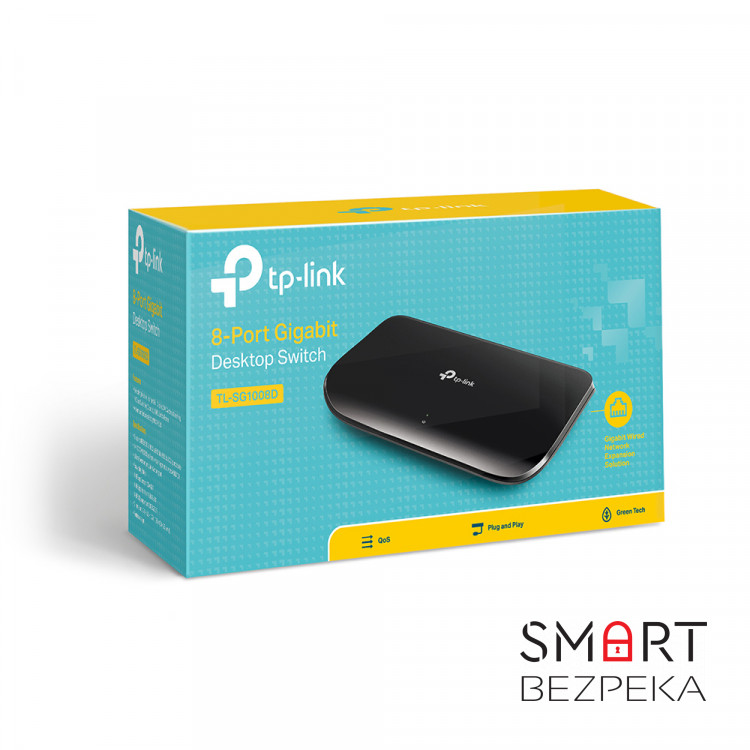 Комутатор TP-Link TL-SG1008D 8-портовий некерований
