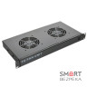 Блок 2-х вентиляторний 1U до шаф з вимикачем, чорний