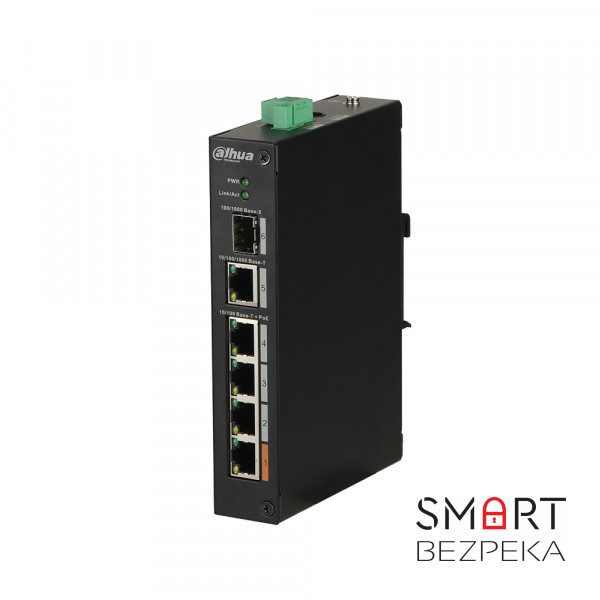 Некерований POE комутатор Dahua PFS3106-4ET-60