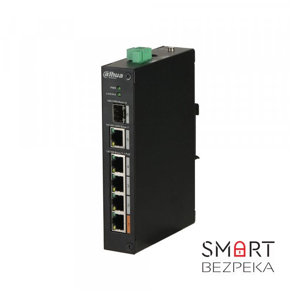 Некерований POE комутатор Dahua PFS3106-4ET-60