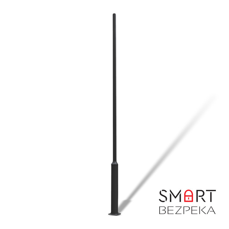 Комплект: Стовп парковий Lightwell 4м чорний + Кронштейн для встановлення на стовп Dahua DS-1275ZJ-SUS