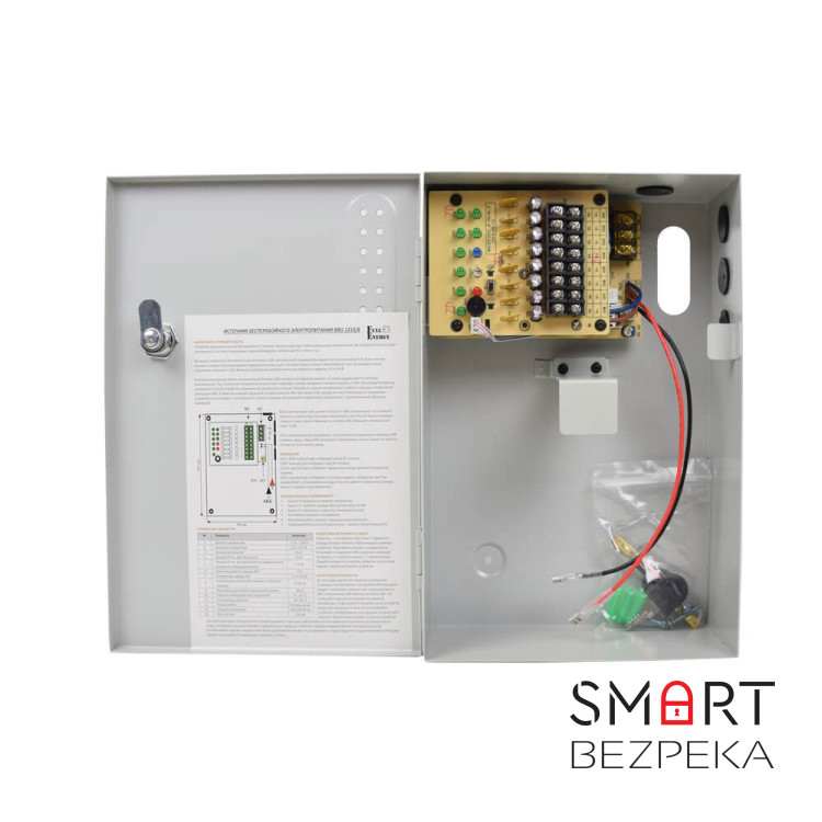 Комплект блок безперебійного живлення Full Energy BBG-1210/8 + акумулятор 12В 18А·год Full Energy FEP-1218