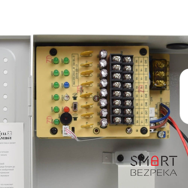 Комплект блок безперебійного живлення Full Energy BBG-1210/8 + акумулятор 12В 18А·год Full Energy FEP-1218