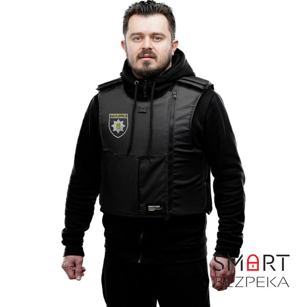 Балістичний протиуламковий жилет 1 класу захисту BROTHERHOOD BV-1 POLICE НВМПЕ UHMWPE