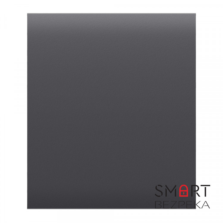 Кнопка Ajax CenterButton (1-gang/2-way) graphite для одноклавішного або прохідного вимикача