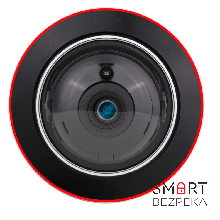 IP-відеокамера 5 Мп Provision-ISR DAI-350IPSN-28-V4 (2.8 мм) антивандальна з вбудованим мікрофоном і відеоаналітикою для системи відеонагляду