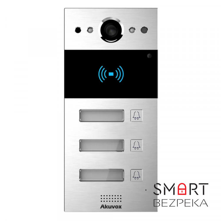 IP-панель виклику 2 Мп Akuvox R20B X3 OW на 3 абоненти