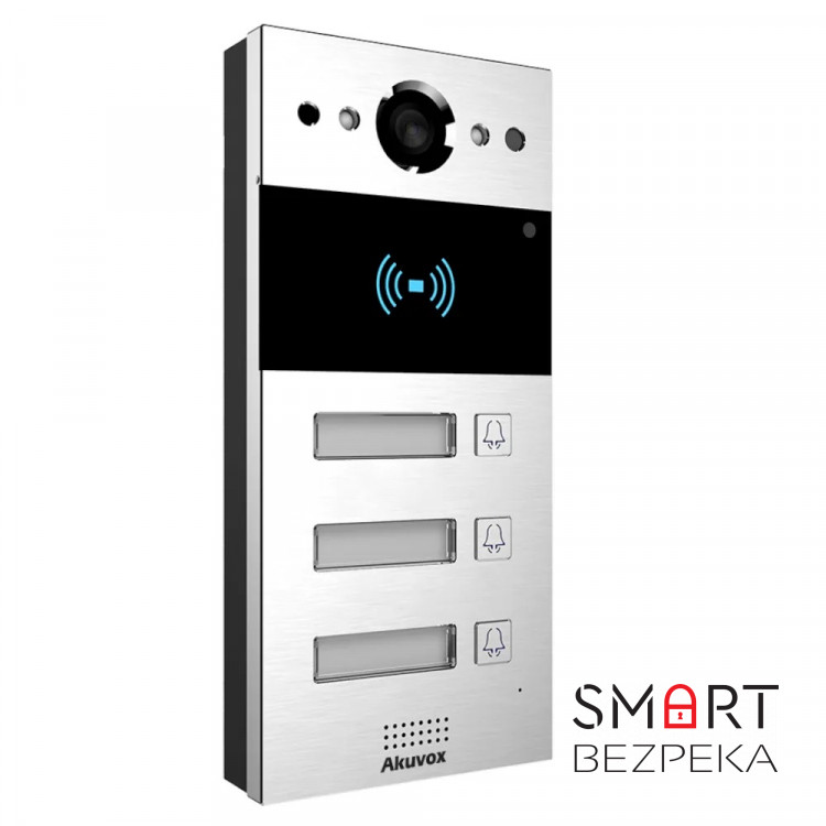 IP-панель виклику 2 Мп Akuvox R20B X3 OW на 3 абоненти