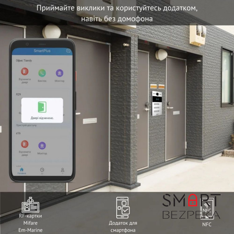 IP-панель виклику 2 Мп Akuvox R20B X3 OW на 3 абоненти