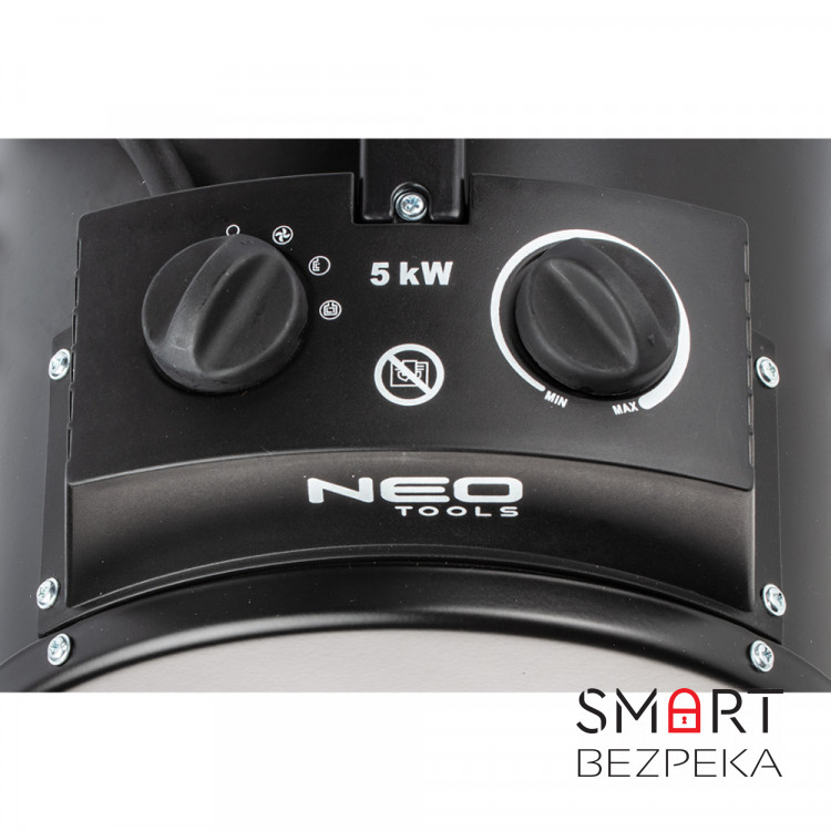 Тепловая пушка регулируемая Neo Tools 90-069, 5 кВт с нагревающим элементом из нержавеющей стали