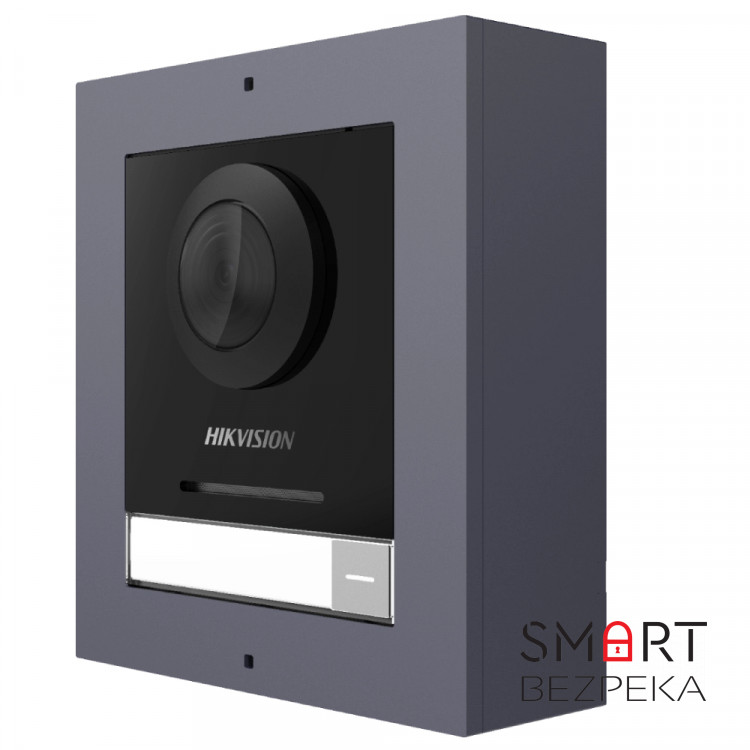 IP-відеопанель Hikvision DS-KD8003-IME1(B)/Surface з накладною рамкою для IP-домофонів