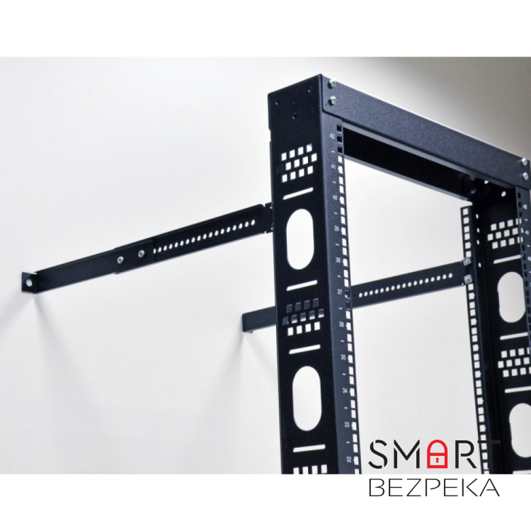 Комплект фіксаторів однорамної стійки до стіни, чорний