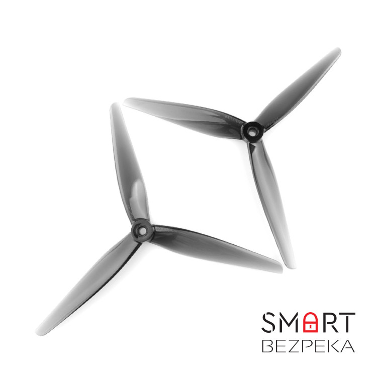 Пропелер HQProp 8x3.7x3 Poly Carbonate Light Grey (1CW+1CCW)