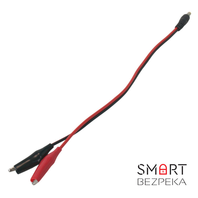 Кабель переходник DC (male) - Alligator Clip "крокодил"