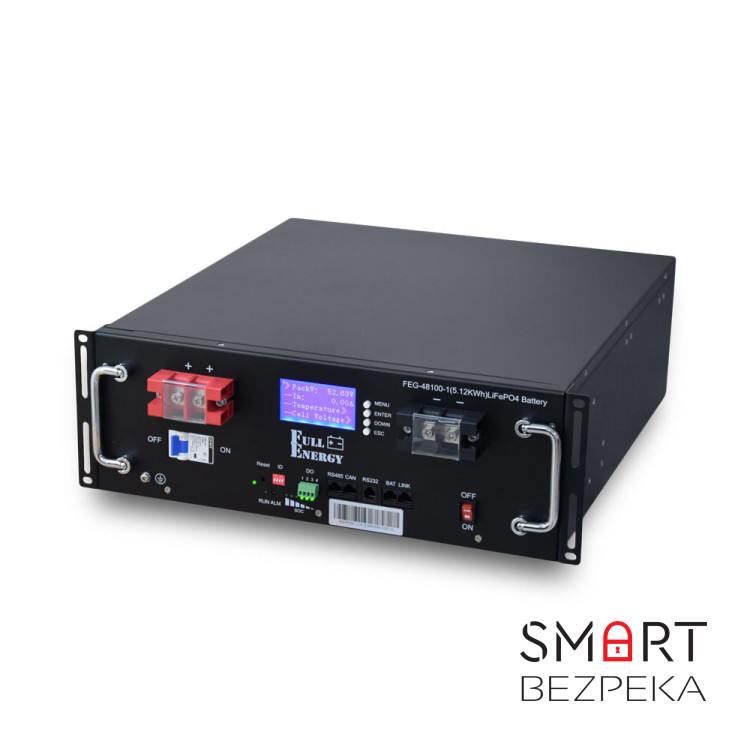 Акумулятор LiFePO4 літій залізо фосфатний 48В 100А·год Full Energy FEG-48100-1