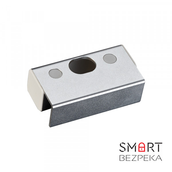 Відповідна алюмінієва планка BBK-601 з кріпленням на скляні двері без рами для замків серії YB-100/200