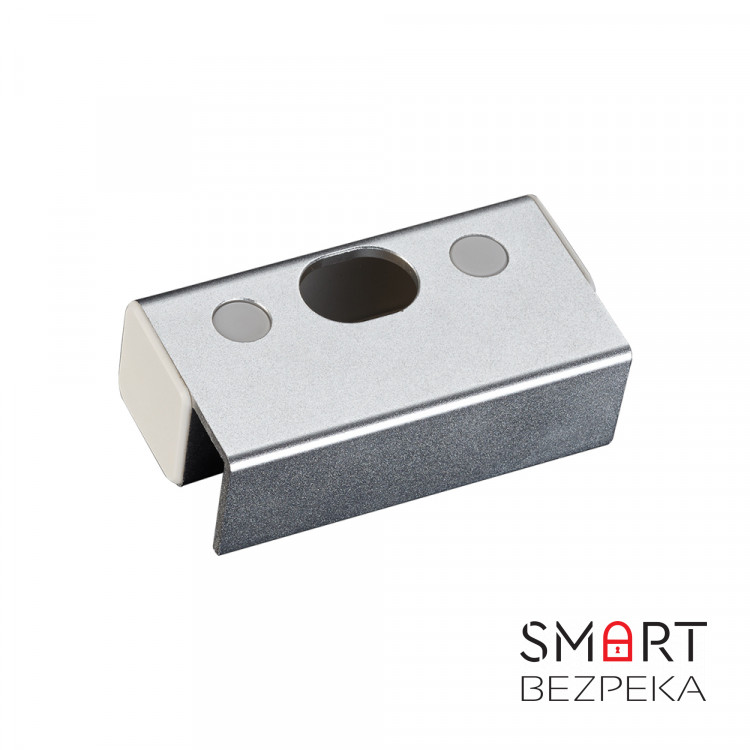 Ответная алюминиевая планка BBK-601 с креплением на стеклянную дверь без рамы для замков серии YB-100/200