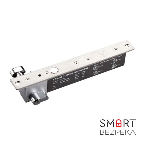 Замок ригеля YB-600A (LED) врізний для системи контролю доступу