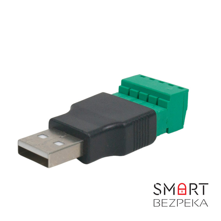Разъем USB под зажим (male)