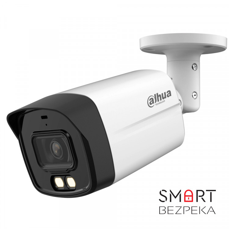 HD-CVI видеокамера 2 Мп Dahua DH-HAC-HFW1200TLMP-IL-A (2.8 мм) с двойной подсветкой для системы видеонаблюдения