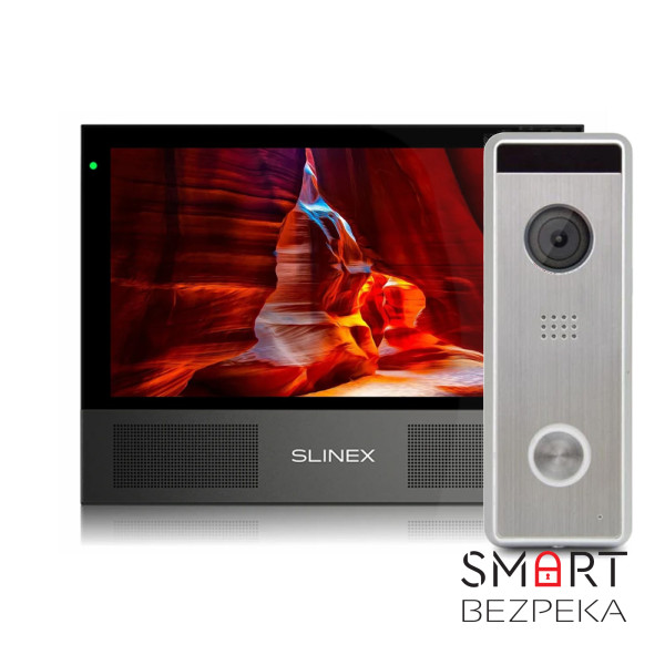 Комплект відеодомофона Slinex Sonik 7 Cloud black + Tantos Triniti HD