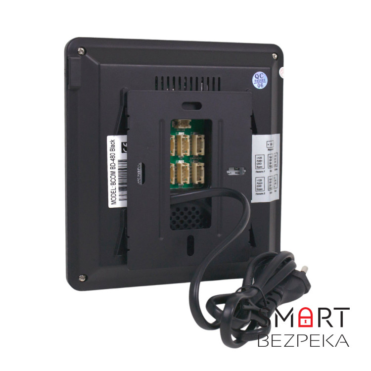 Комплект відеодомофона BCOM BD-480 Black Kit: відеодомофон 4" і відеопанель