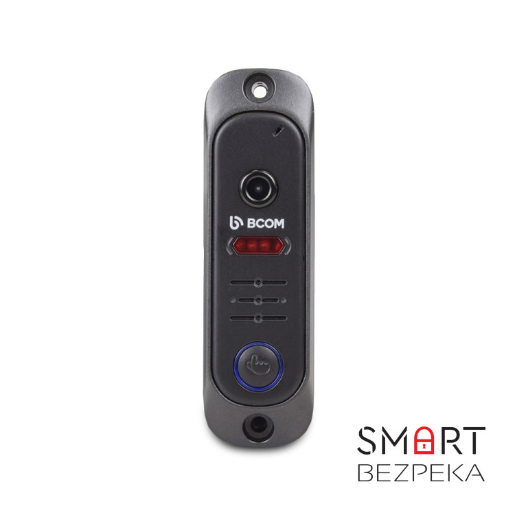 Комплект відеодомофона BCOM BD-480 Black Kit: відеодомофон 4" і відеопанель