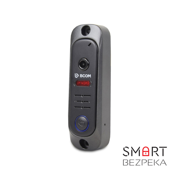 Комплект відеодомофона BCOM BD-480 Black Kit: відеодомофон 4" і відеопанель