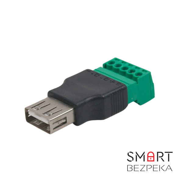 Роз'єм USB під затискач (female)