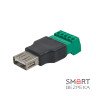 Разъем USB под зажим (female)