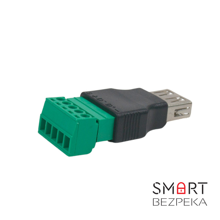 Разъем USB под зажим (female)