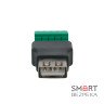 Разъем USB под зажим (female)