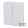Кнопка Ajax SoloButton (2-gang) white для двоклавішного вимикача