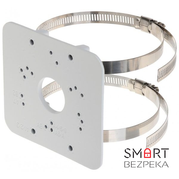 Комплект світильник світлодіодний парковий Lightwell LW-GL-50S + стовп парковий сірий 4м + кронштейн Dahua PFA152-E