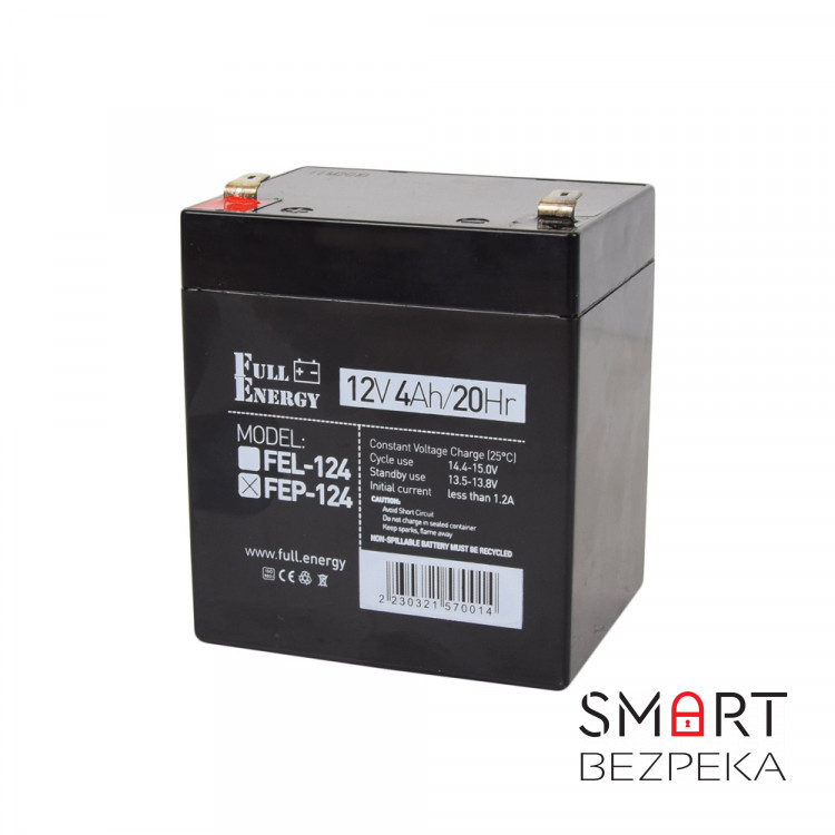 Акумулятор 12В 4А·год для ДБЖ Full Energy FEP-124