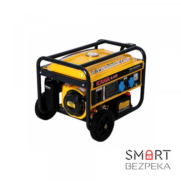 Бензиновий генератор Kama KGL3500 максимальна потужність 2.8 кВт