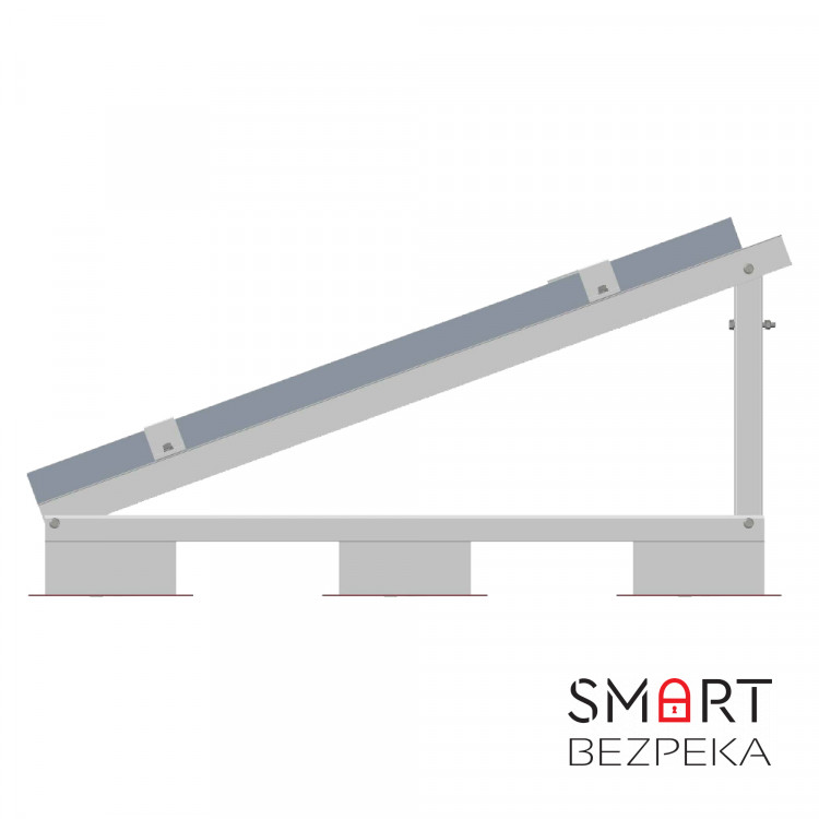 Монтажный набор (8 модулей, балластная система с углом наклона 15)