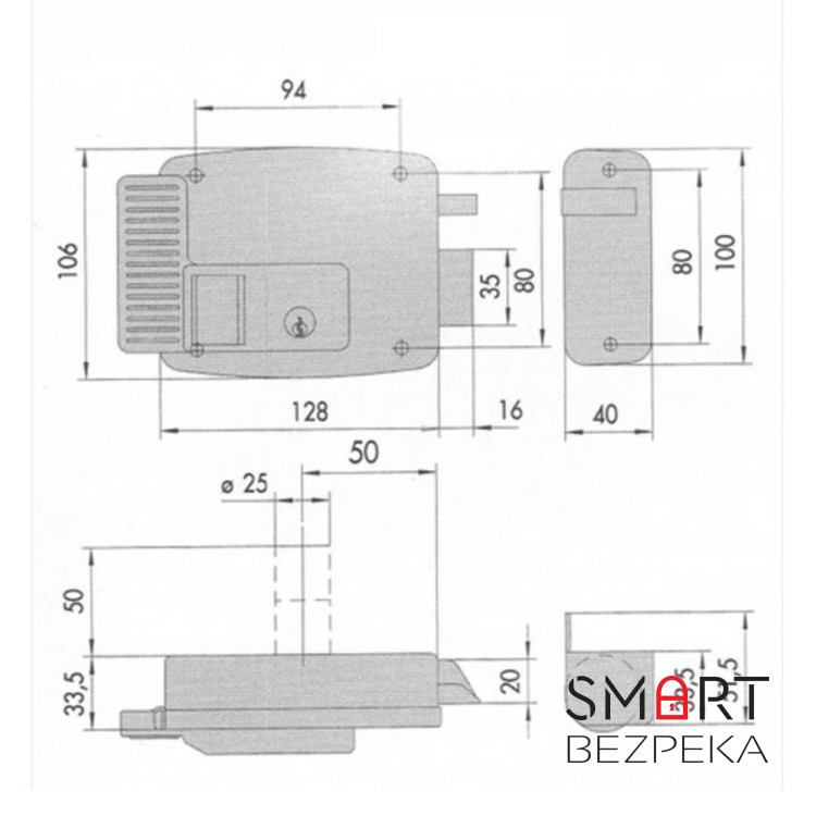 Замок Cisa 1.11630.50.1
