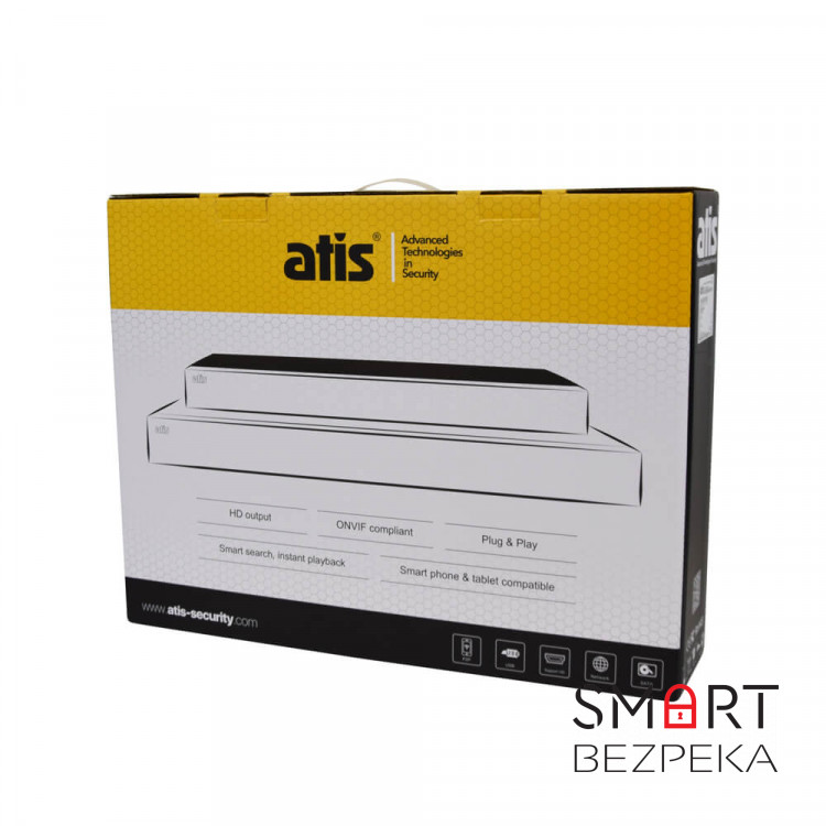 IP-відеореєстратор 16-канальний ATIS NVR 7216 Ultra з AI функціями для систем відеоспостереження