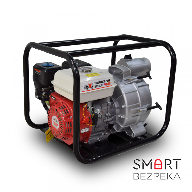 Мотопомпа бензиновая BISON BS30S (WP30S) для грязной воды