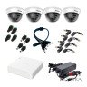 Комплект видеонаблюдения Hikvision на 4 видеокамеры 5Мп внутренний аналоговый