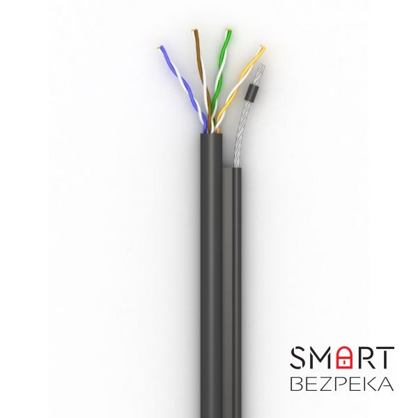 Кабель Одескабель OК-NET КППт-ВП (100) UTP кат. 5е (UTP мідь зовнішній з тросом) бухта 500 м