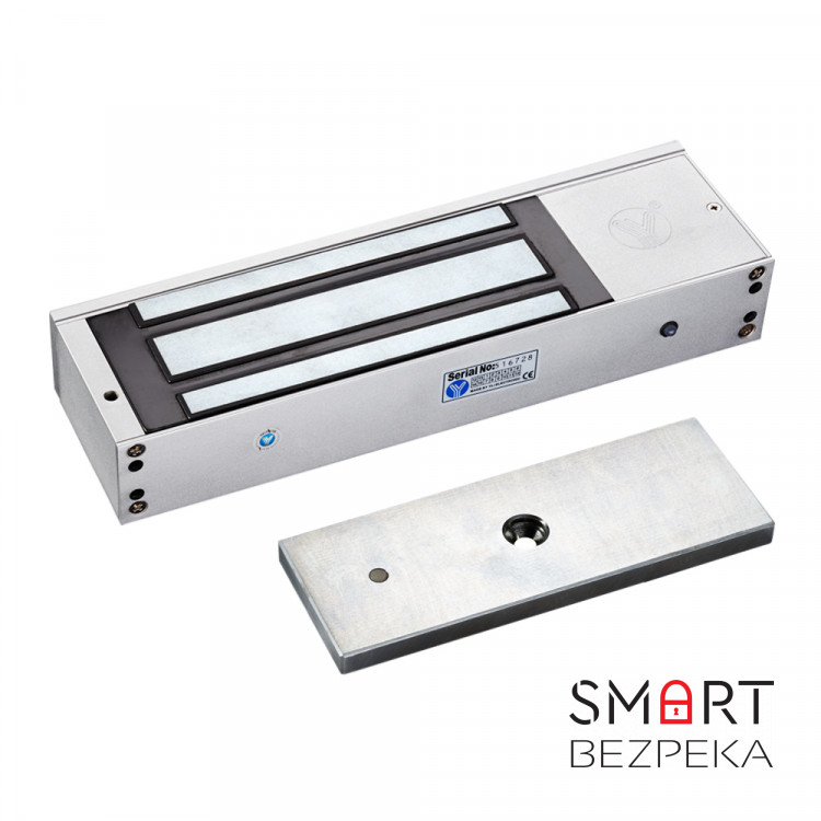 Електромагнітний замок YM-750T(LED) з датчиком стану дверей для системи контролю доступу