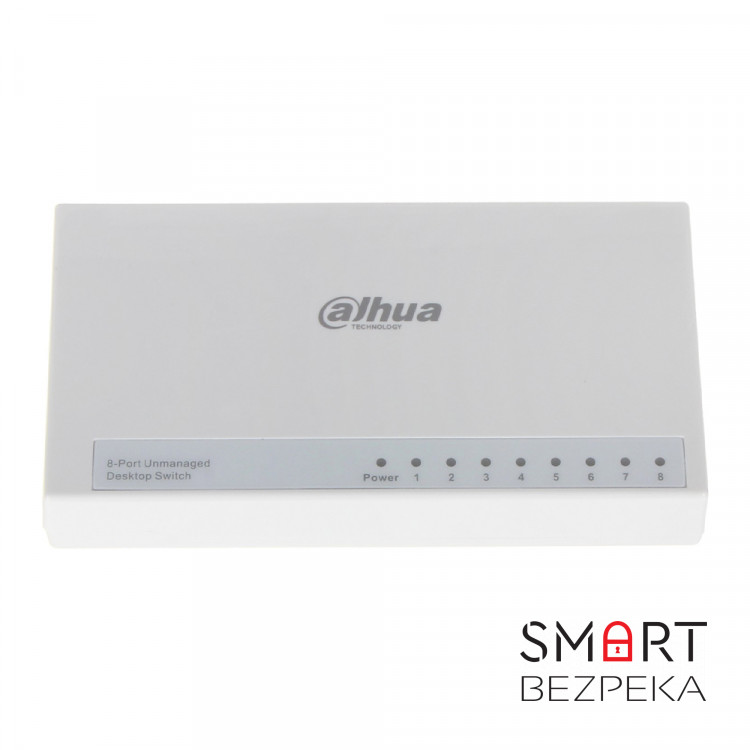 Комутатор Dahua DH-PFS3008-8ET-L 8-портовий некерований
