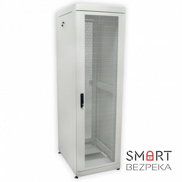 Шафа серверна CMS 42U 610 х 865 UA-MGSE4268MPG посилена з перфорованими дверима для мережевого обладнання
