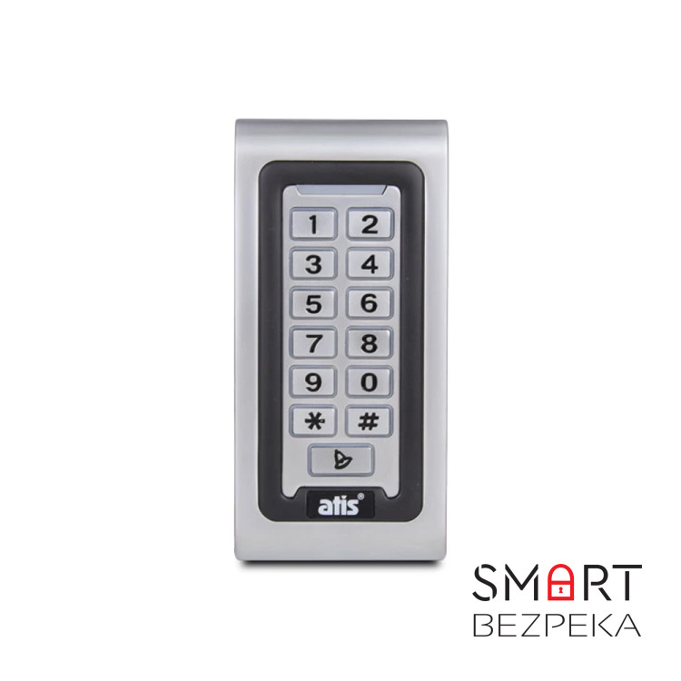 Кодовая клавиатура ATIS AK-601W-T металлическая влагозащищенная с поддержкой Tuya Smart
