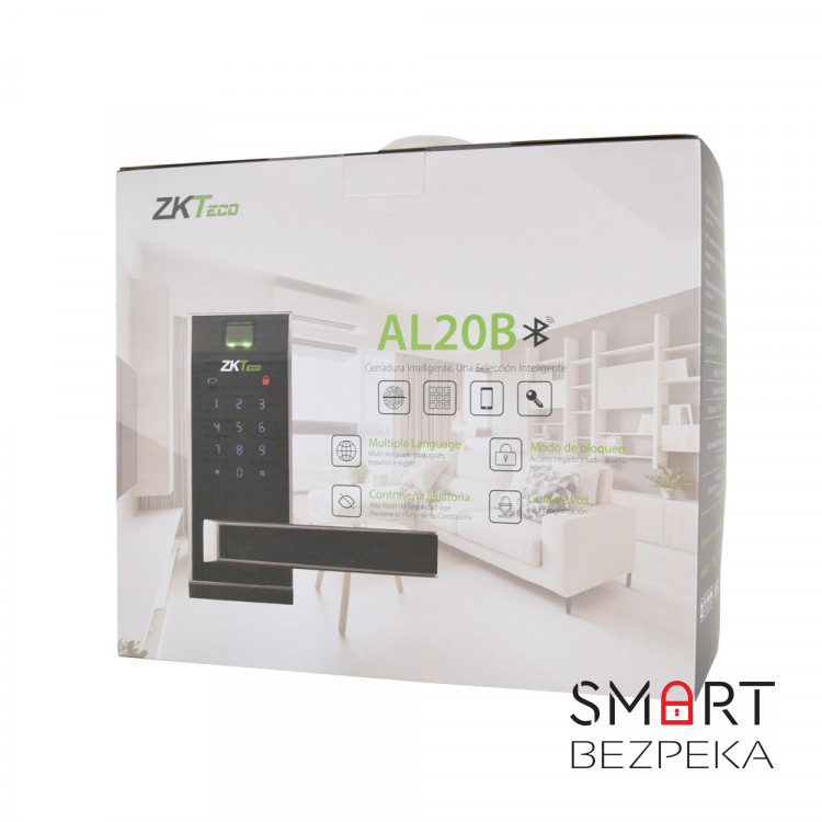 Smart замок ZKTeco AL20B right для правых дверей с Bluetooth и считывателем отпечатка пальца
