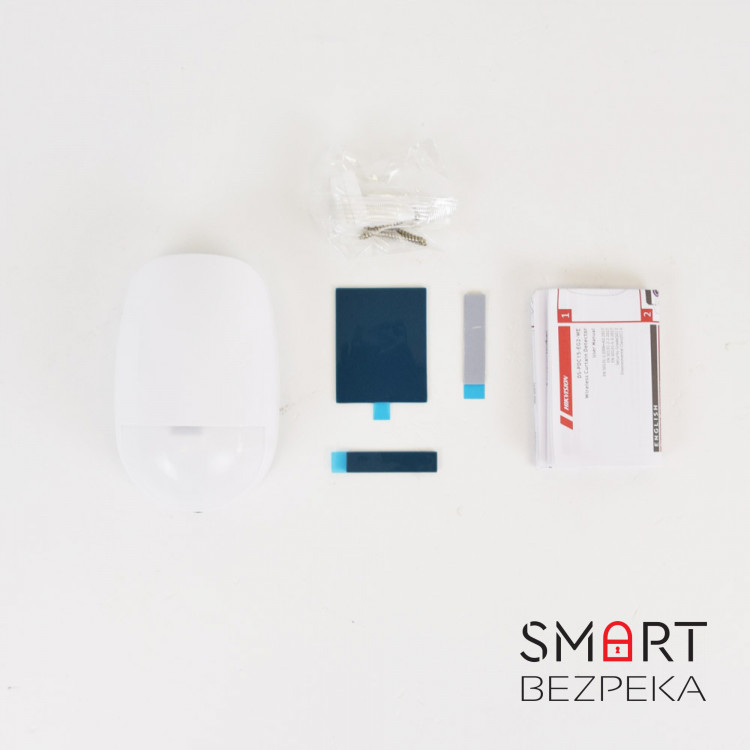 Бездротовий ІЧ+НВЧ датчик руху Hikvision DS-PDD12P-EG2-WE AX PRO з імунітетом до тварин